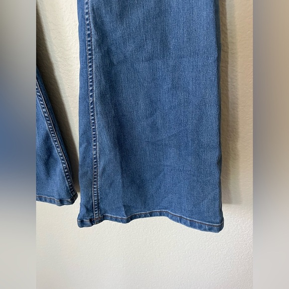 Free People Flare Penny Pull On Jeans in Sapphire Blue Women’s Size 28 - Picture 7 of 16